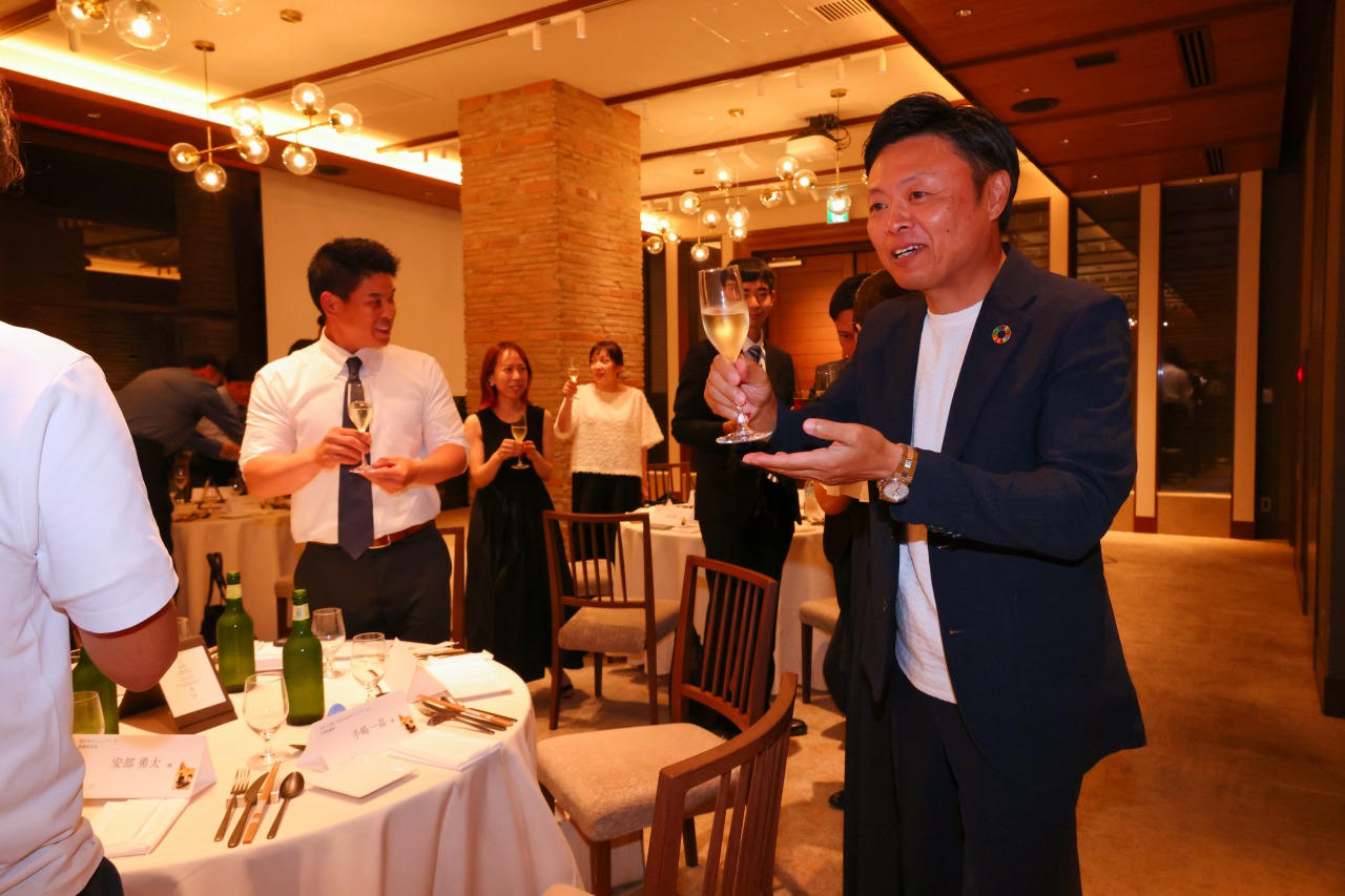 代表取締役の就任10周年記念パーティー